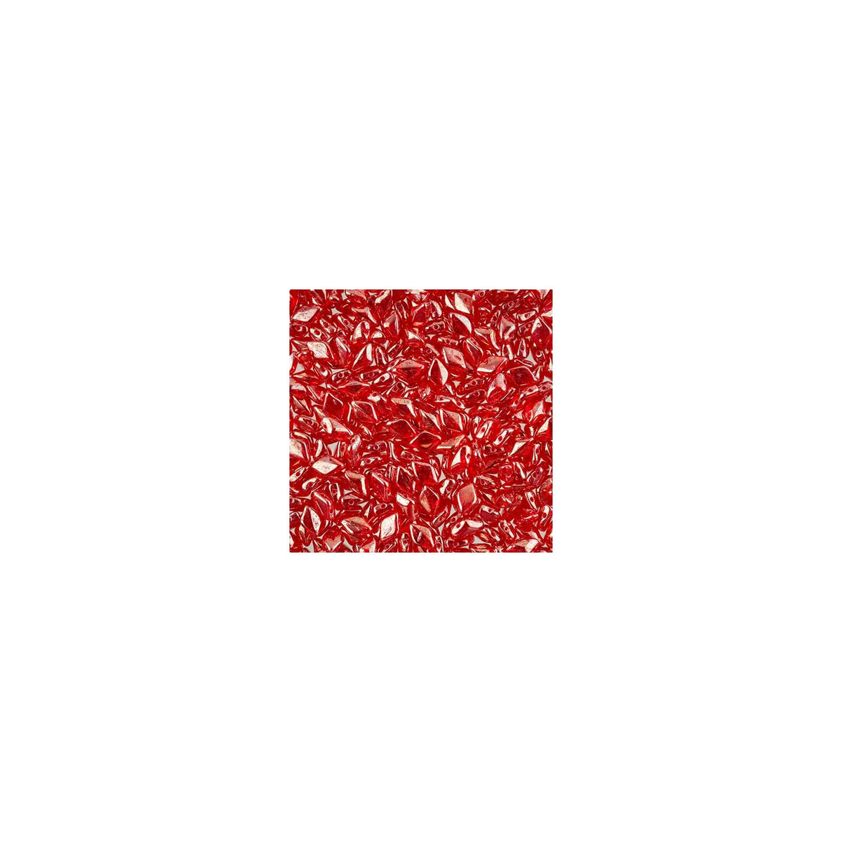 John Bead Craft Bead, Ruby White Luster