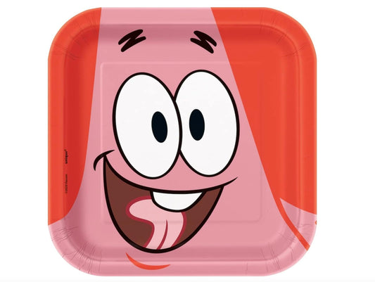 Unique Industries SpongeBob SquarePants Square Dessert Plates - 8 Pcs