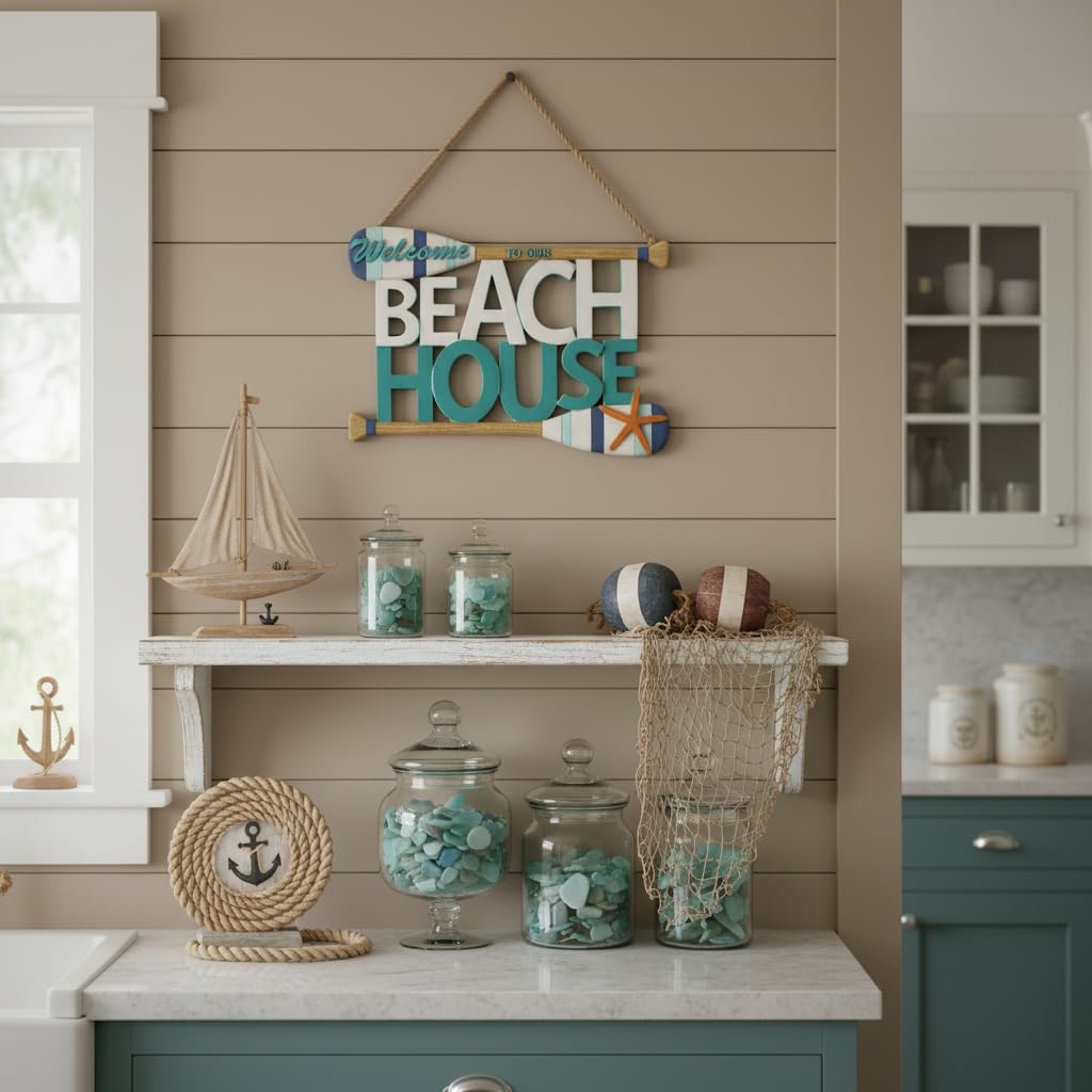 Comfy Hour Decorative Signage, 8 inches, Blue, Multicolor