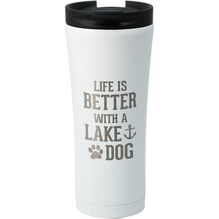 Pavilion Gift Company Drinking Cup, 17 Ounces, White, Silver, Black