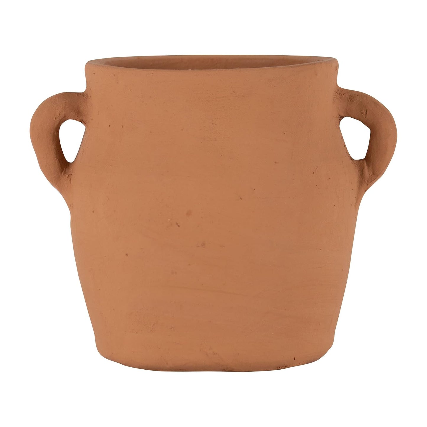 Foreside Home & Garden Natural Handthrown Terracotta Vase with Handles