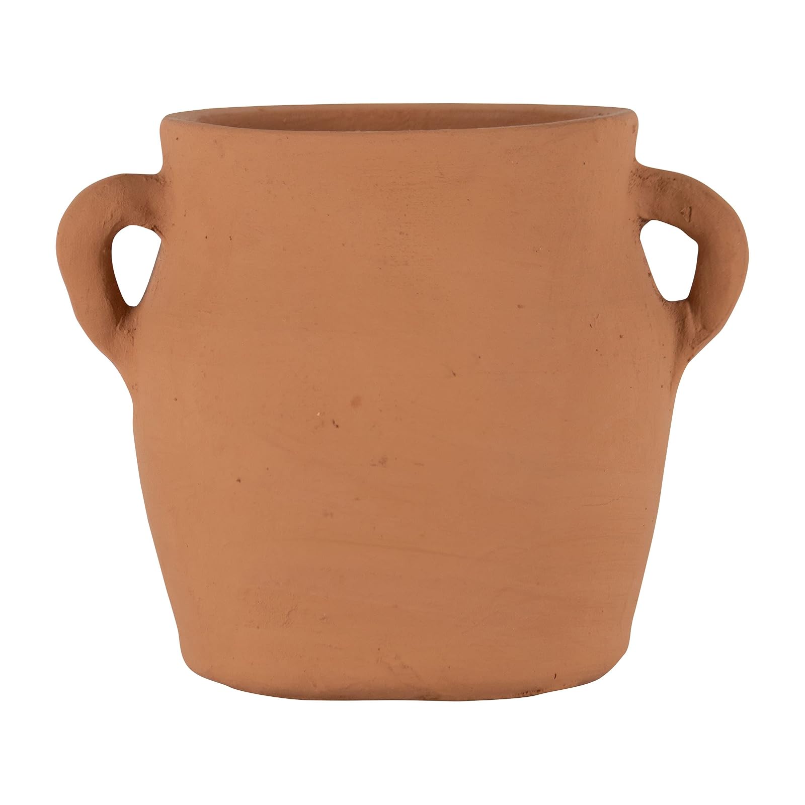 Foreside Home & Garden Natural Handthrown Terracotta Vase with Handles