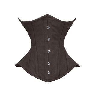 luvsecretlingerie Corset, X-Large, Brown Cotton (Normal Torso-fit Well for 12.2"