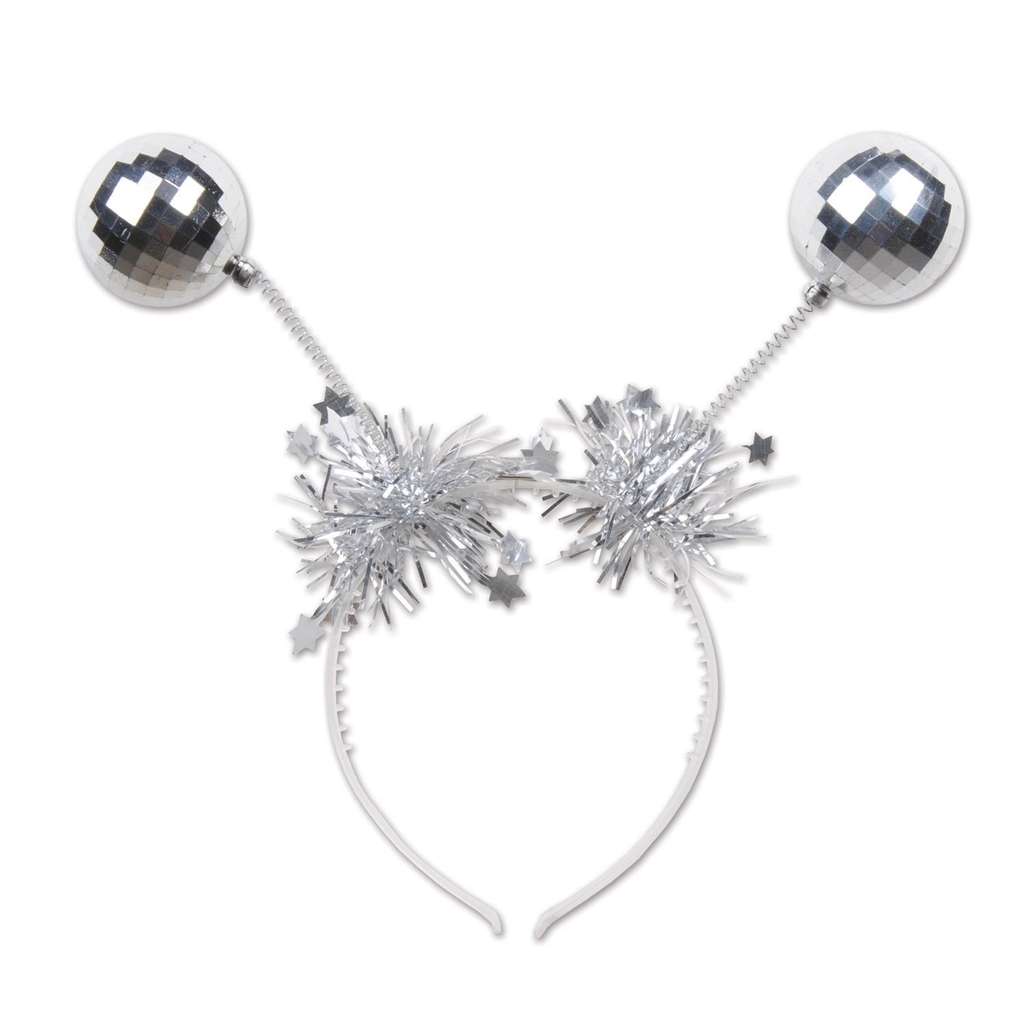 Beistle Disco Ball Head Bopper | Silver | 1 Pc.