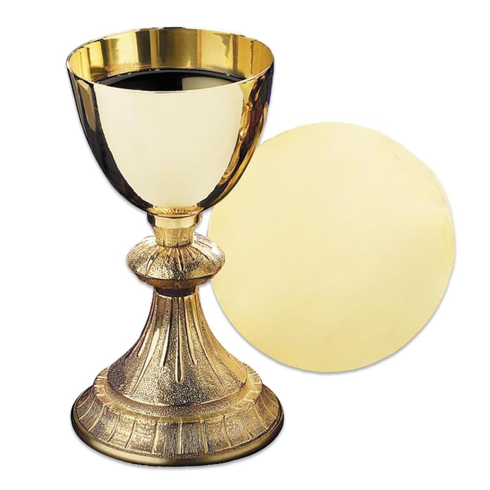 Creative Brands Gold Gild Catholic Christian Chalice Chapel Goblet Cup and Paten Church