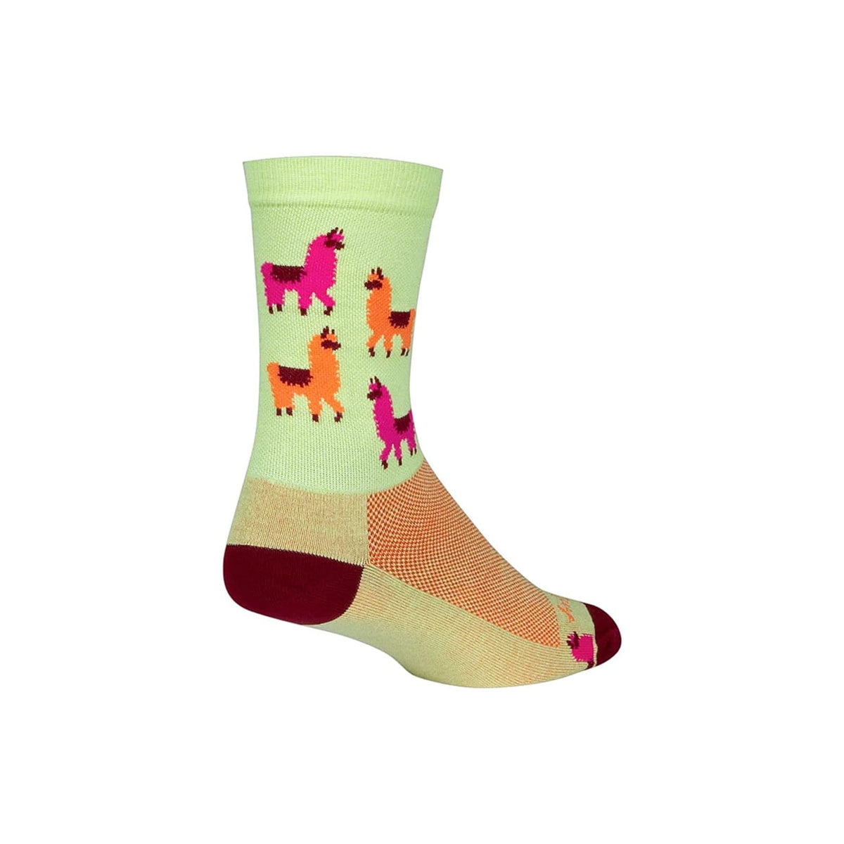 SockGuy Socks, Green/Pink/Orange, Socks