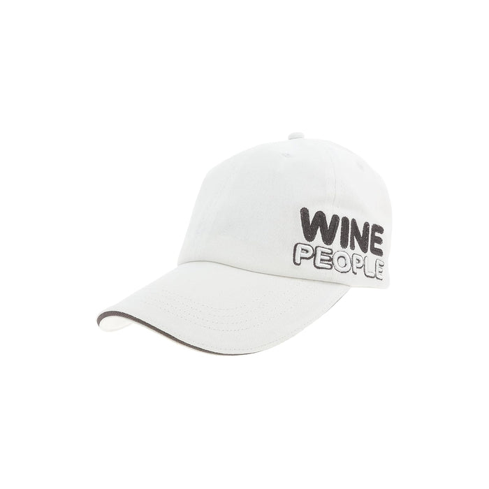 Pavilion Gift Company Hat, White, Grey, Wine People - Adjustable Baseball Hat Wi