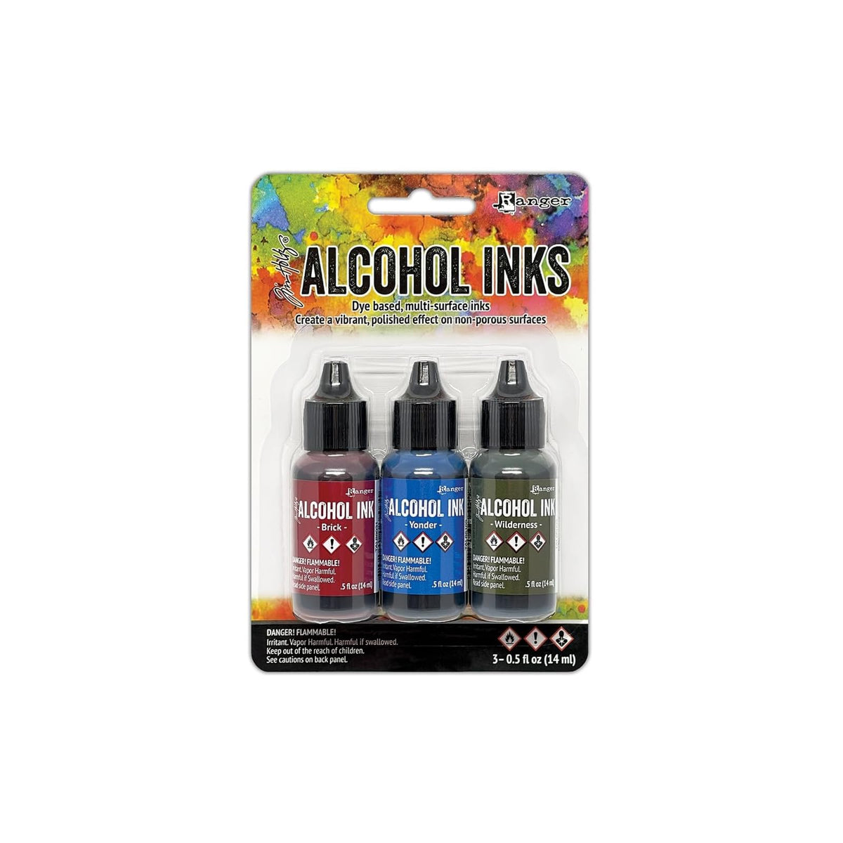 Tim Holtz Liquid Ink, 1 fl oz, Expedition-brick/Yonder/Wilderness