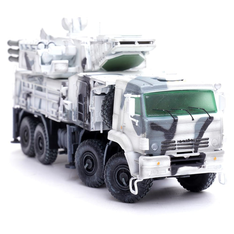 1:72 Scale Diecast | Pantsir-S1 Russian Air Defense Weapon System, Tri-Colour Arctic Camouflage | 12215PA | Panzerkampf