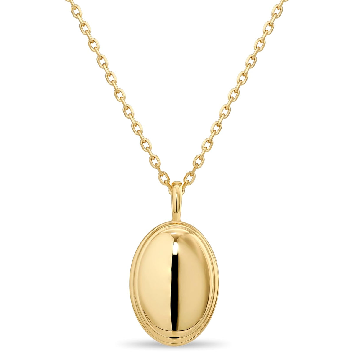 DEVATA Necklace, 16/17"/18" Length, Gold Plated/Contour-lined Dome DMP2213/Cable
