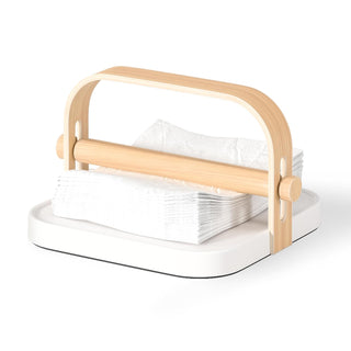 Umbra Napkin Holder, Normal, White/Natural