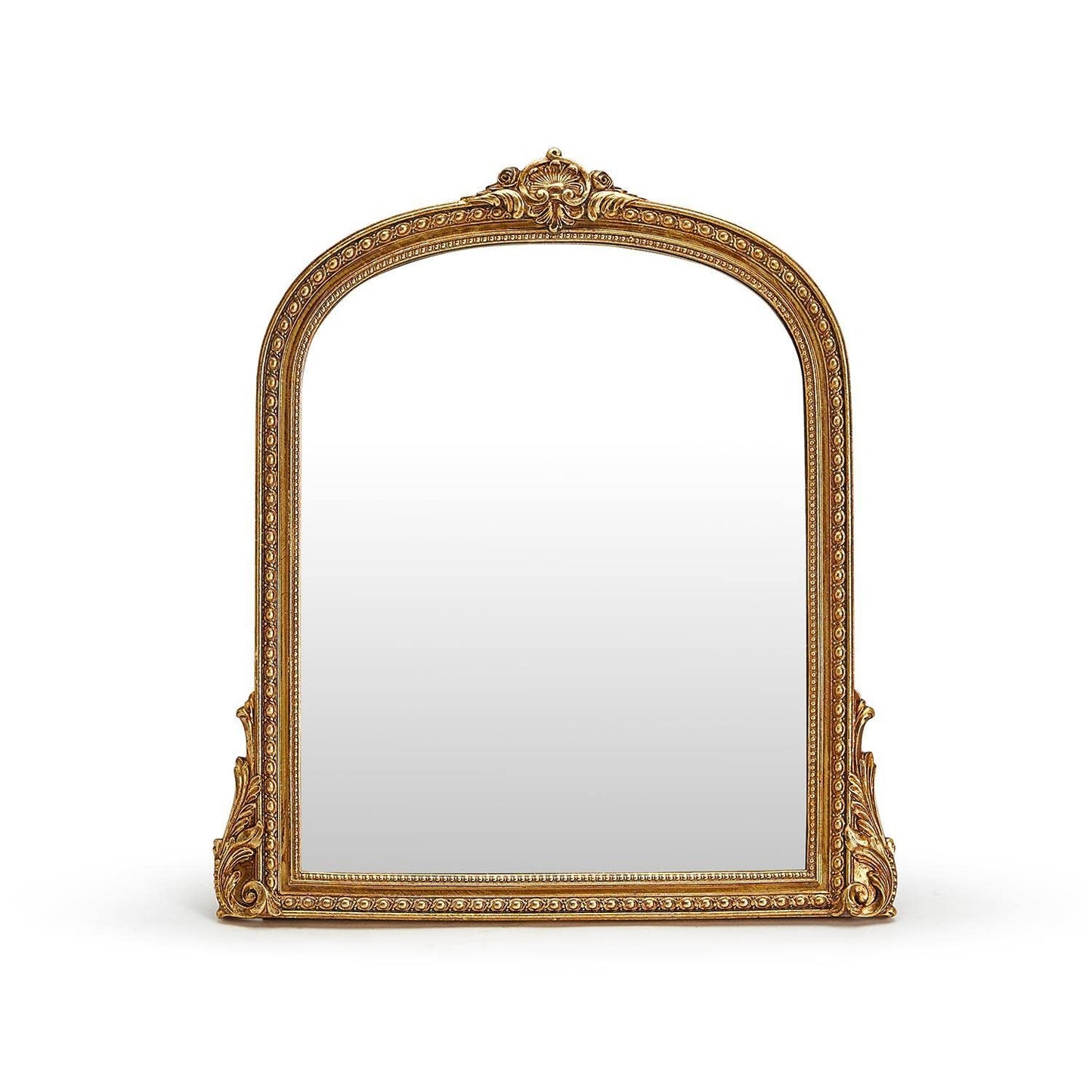 Two's Company Gold Fleur 8X10 Mirror (Stands Or Hangs Vertically) - Resin