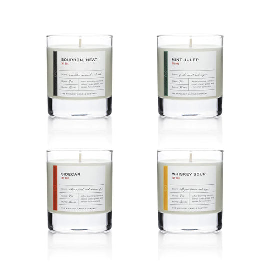 Wixology Candle Classics, Pack of 4, 7-Ounce Glasses