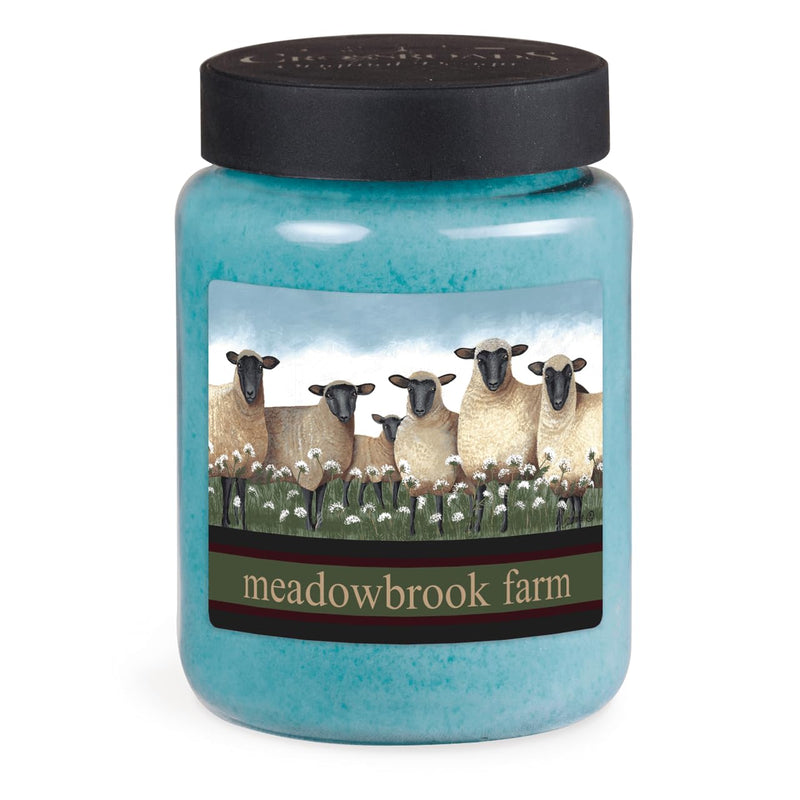 CROSSROADS ORIGINAL DESIGNS Meadowbrook Farm Seaside Escape Scented Jar Candle, 26 Oz, Home Fragrance