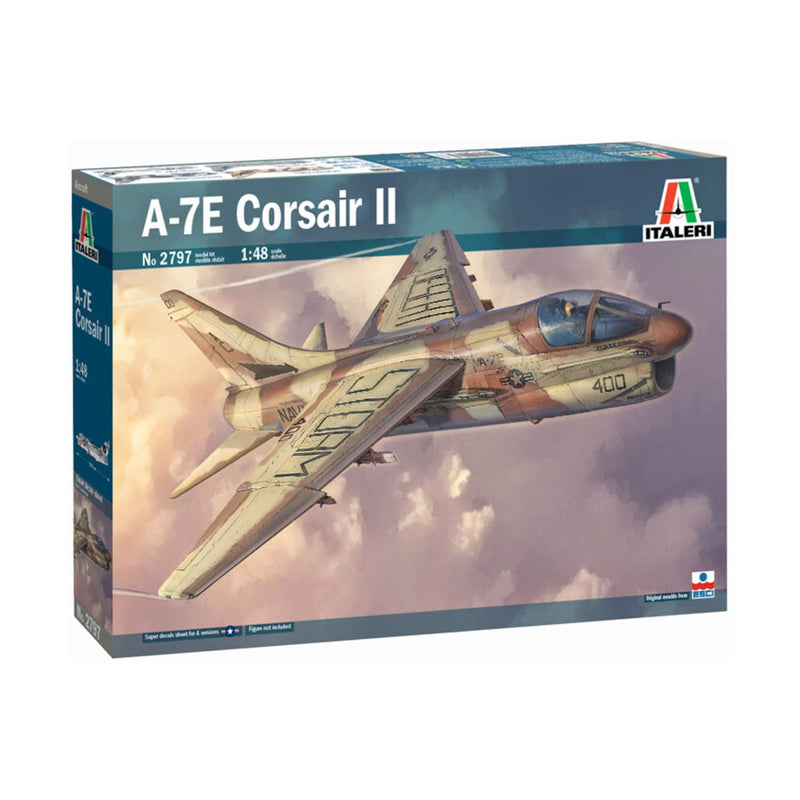 Italeri 2797S 1:48 A-7E Corsair II, Faithful Replica, Model Making, Crafts, Hobbies, Gluing, Plastic Construction kit, Assembly