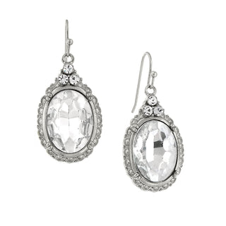 1928 Jewelry Company Earring, 1.63"H X 0.75"W, Silver