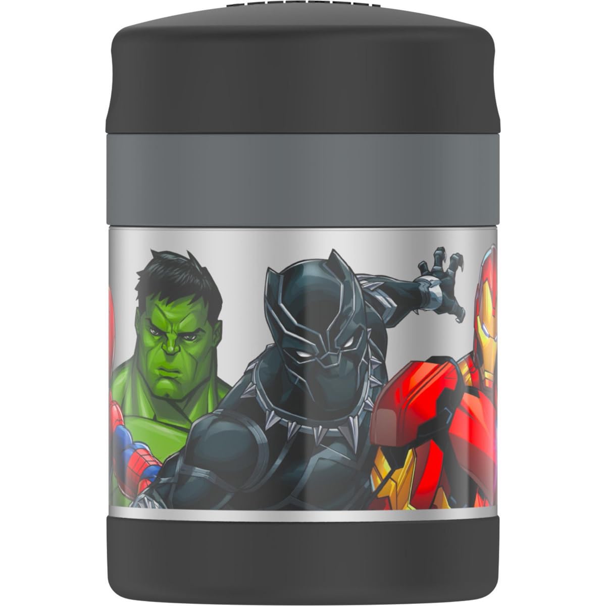 THERMOS Food Storage Container, 10 oz (3.5 W x 3.5 D x 4.5 H), Marvel Universe