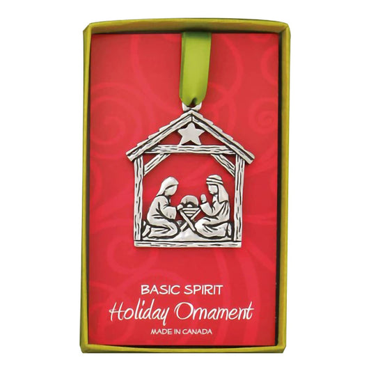 Basic Spirit Handcrafted Christmas Ornament - Nativity - Home D√Å√º√°cor, for Tree Decoration
