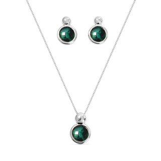 BStones Jewelry Set, White Gold, Emerald
