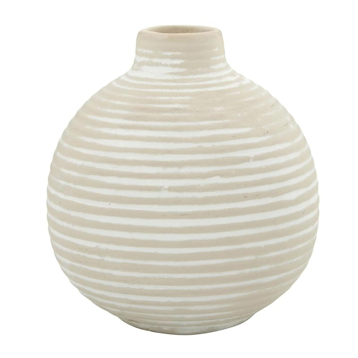 47th & Main Vase, 2.75" Diameter x 3" Tall, White