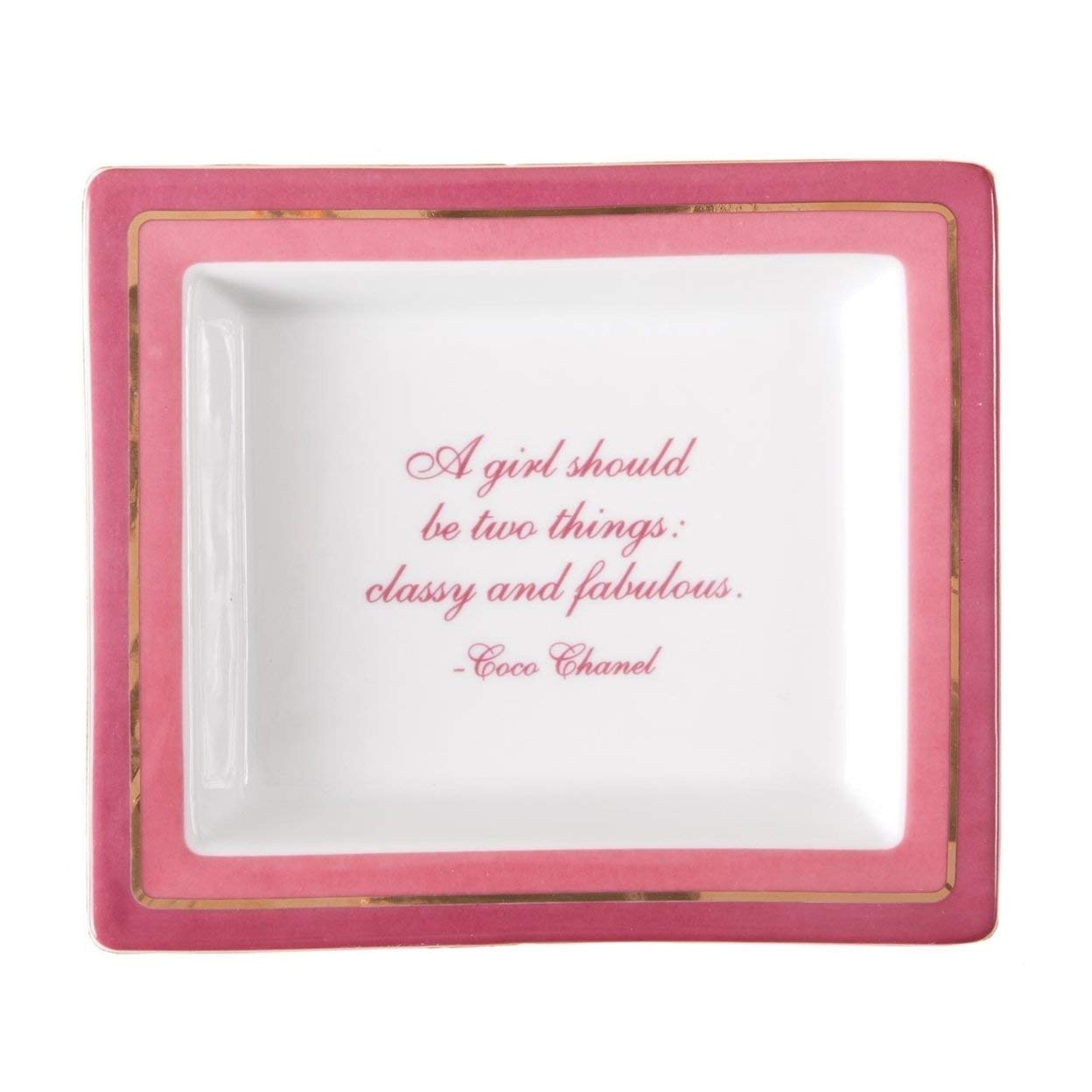 Two's Company Wise Sayings Desk Tray, Classy & Fabulous