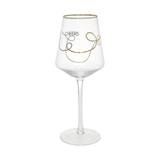 Pavilion Gift Company Drinking Cup, 17 Ounces, Gold, Black & Clear