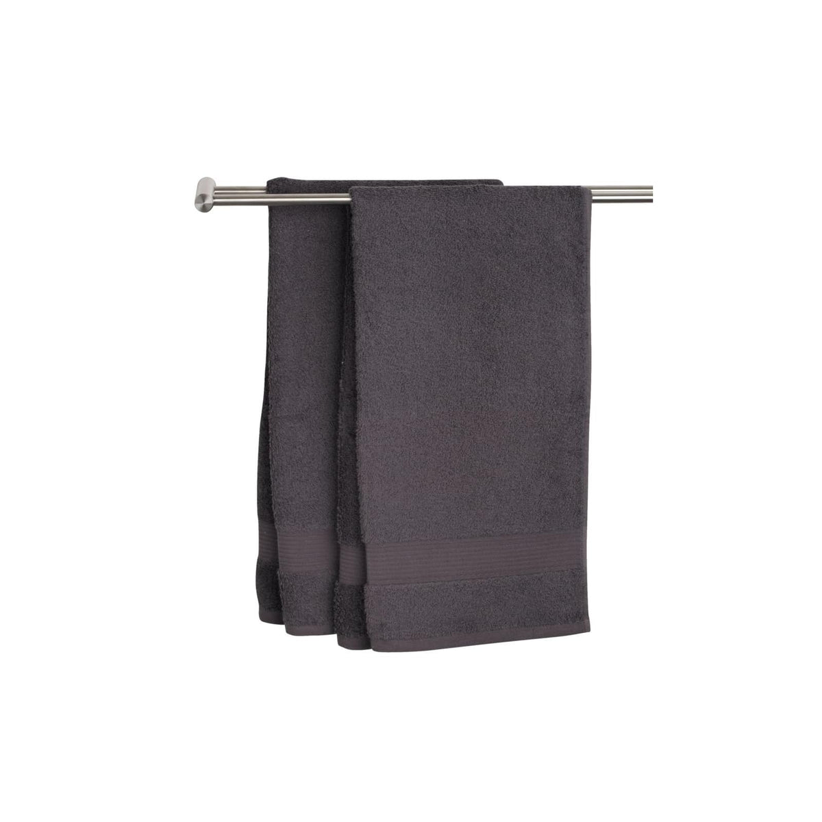 Ekorganix Towel, Medium Bath Towel 20x40", Dark Grey