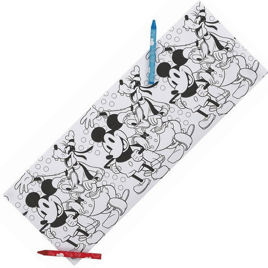 Unique Industries Unique Disney Mickey Mouse Party Paper Coloring Rolls and Crayon Favors - 3 ct
