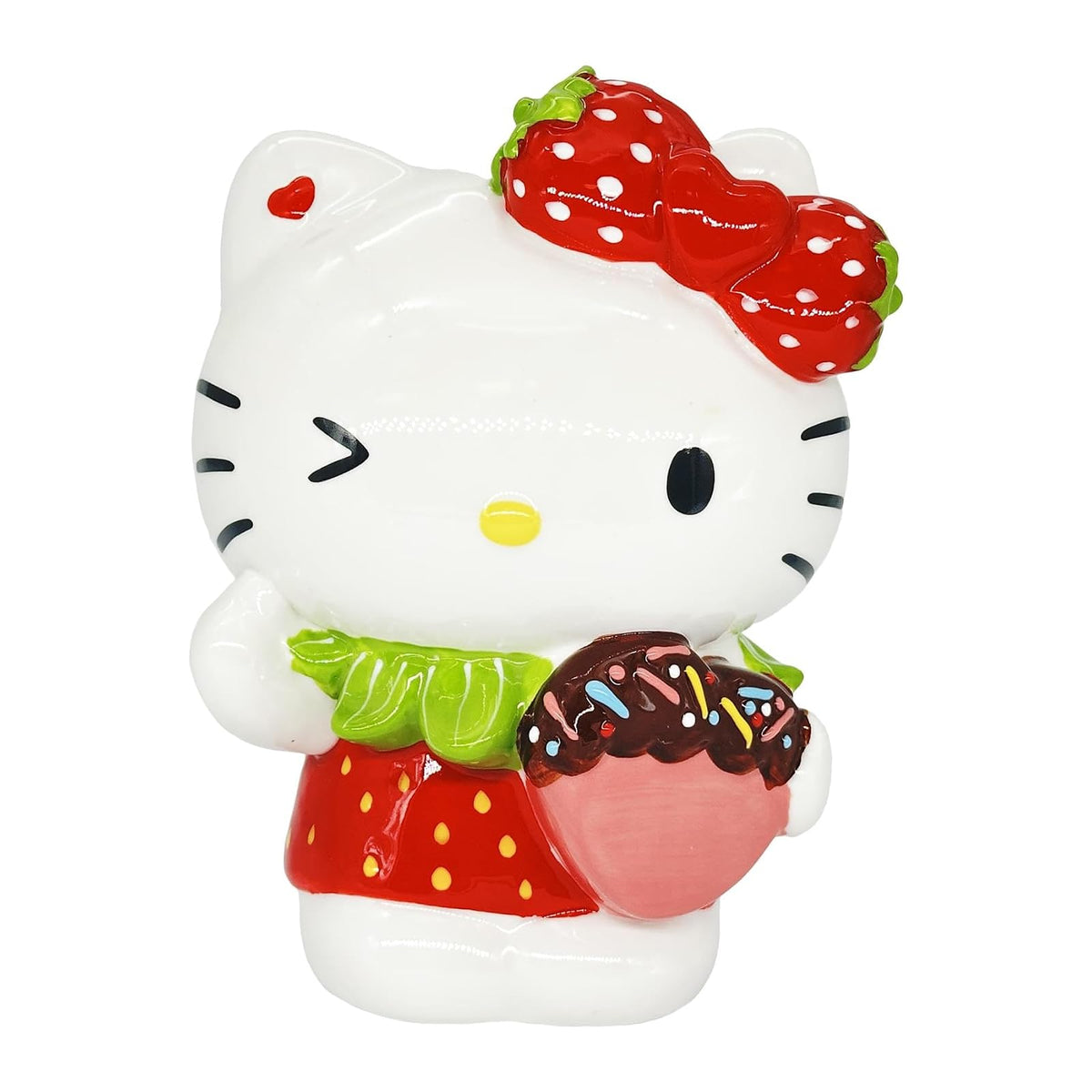 Blue Sky Clayworks Figurine, 6.5-inch Height", White and Red