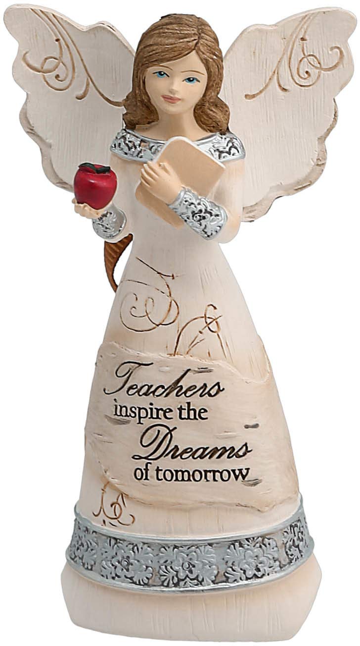 Pavilion Gift Company 82344 Elements Teacher Angel Figurine 4-1/2-Inch