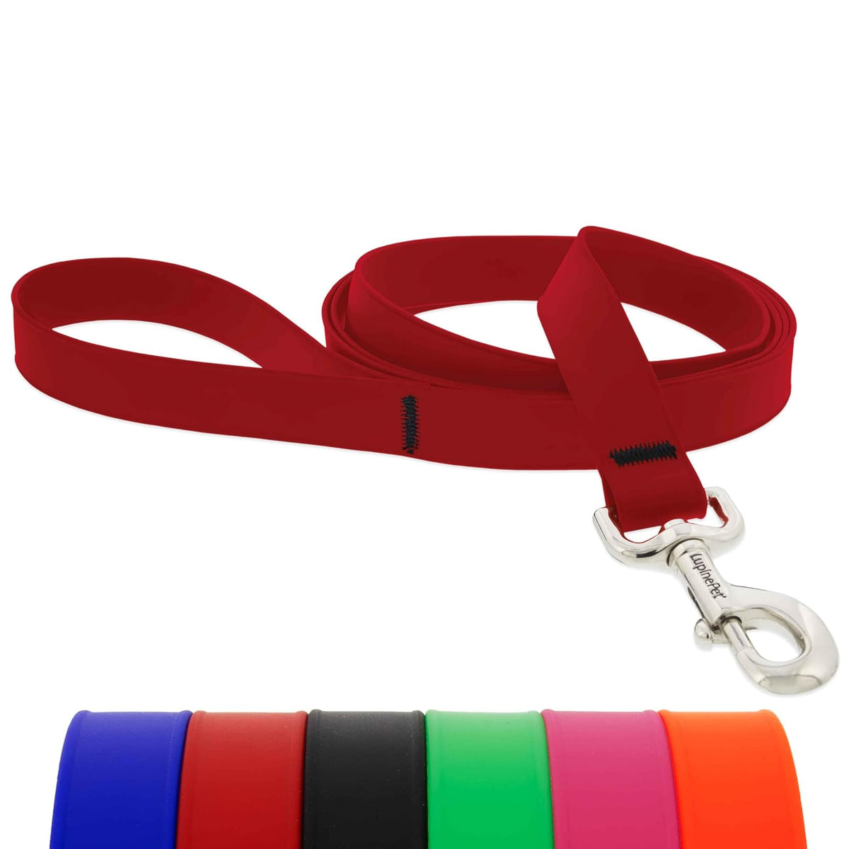 LupinePet Leash, 4-ft long, Brick Red