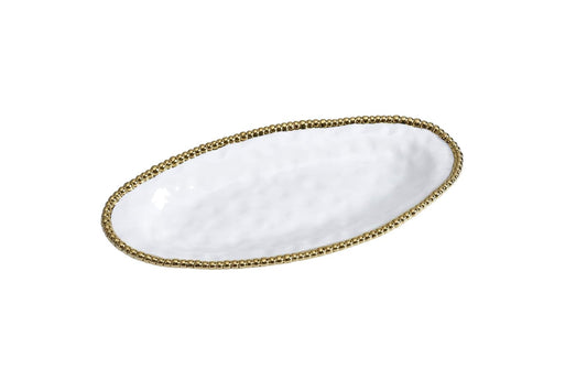 Pampa Bay Golden Salerno Oval Serving Piece