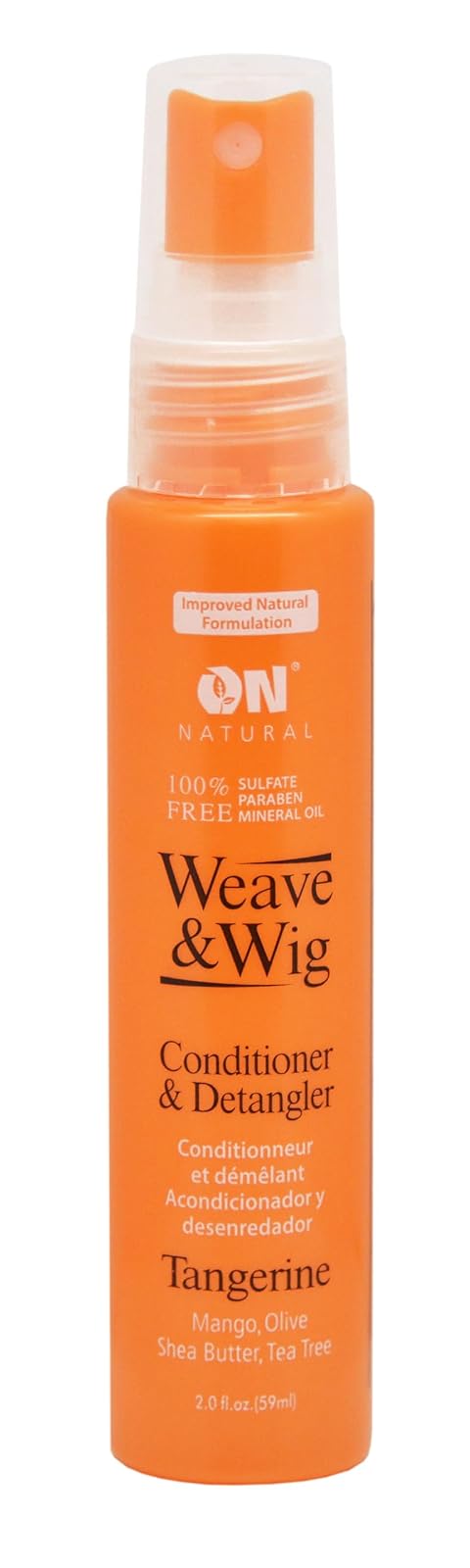R&R Corp. ON Organic Natural Premium Oil-Free Weave & Wig Conditioner & Detangler Tangerine 2.0 fl oz