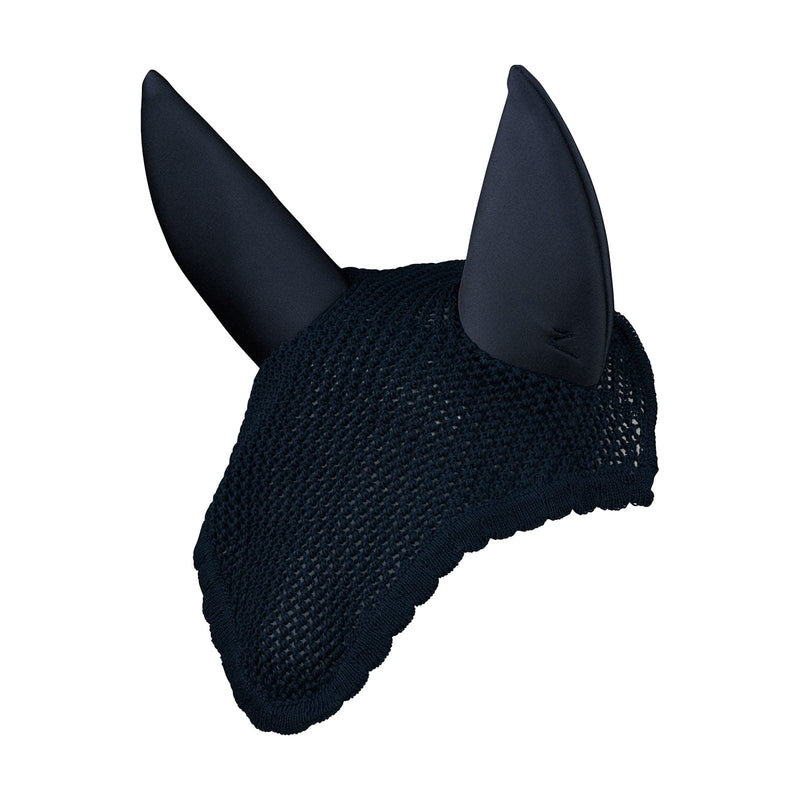 HORZE Marquess Noise Cancelling Crochet-Pattern Horse Ear Net - Dark Navy - Horse