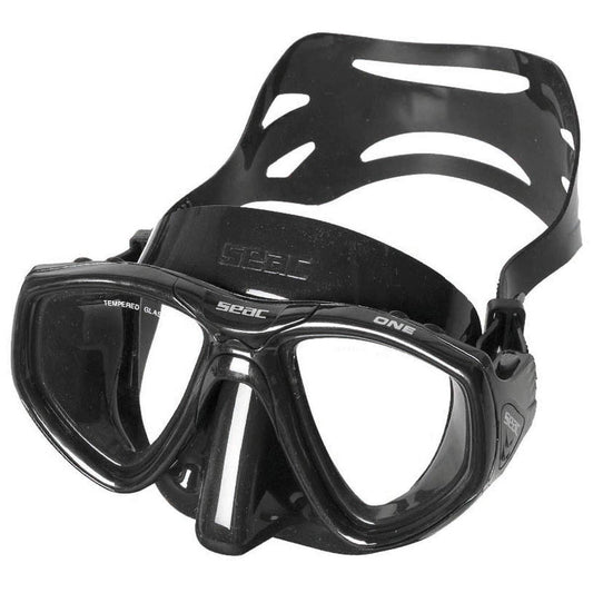 Seac One, Scuba Diving, Snorkeling, Free Diving and Spearfishing Mask with protective Case, Interchangeable Lenses