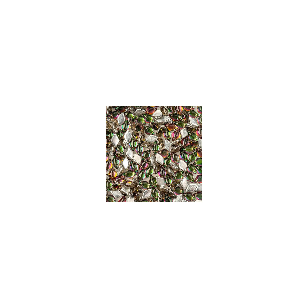 John Bead Craft Bead, Light Smoke Backlit Vitrail Green
