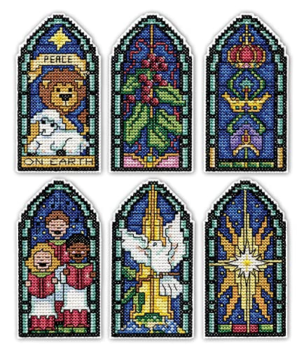 Design Works Crafts Peace on Earth Counted Cross Stitch Ornament Kit, Various (Holiday/Christmas)