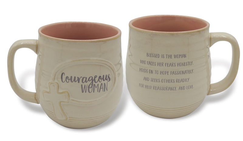 Abbey & CA Gift Courageous Woman Pottery Mug