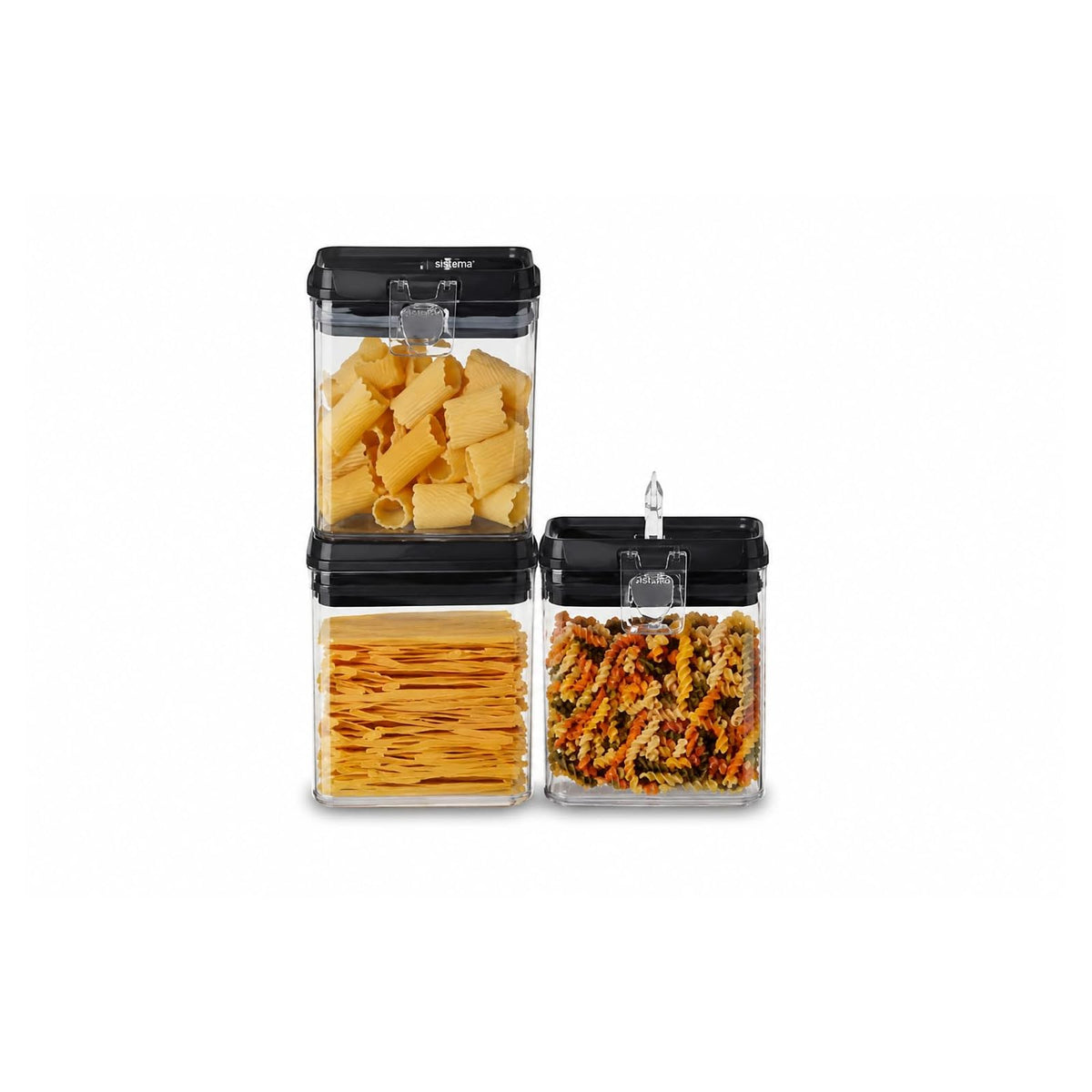 Felli Food Storage Container, 1.9 Liter, Black