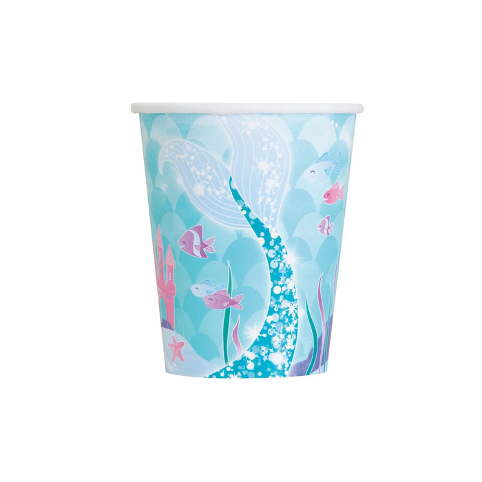 Unique Drinking Cup, 9 Ounces, Multicolor,8 Pcs