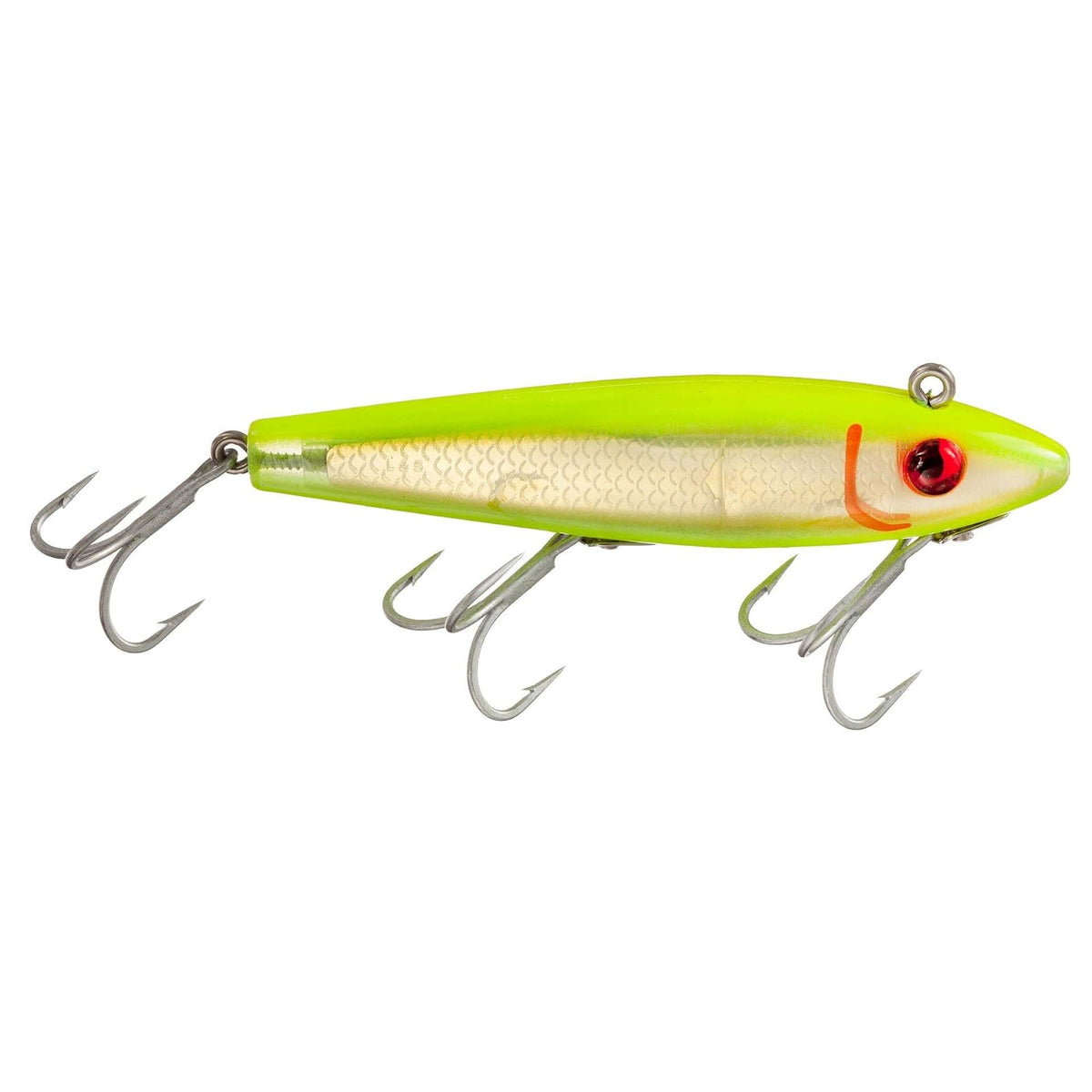 MirrOLure Fishing Hook, 3 5/8in 1/2oz, Chat Bk-Bel/Silver