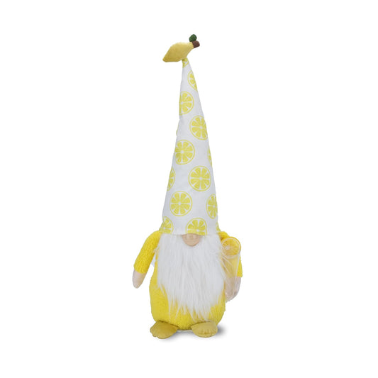 Designstyles Figurine, Yellow, Lemon Gnome with Lemonade Glass