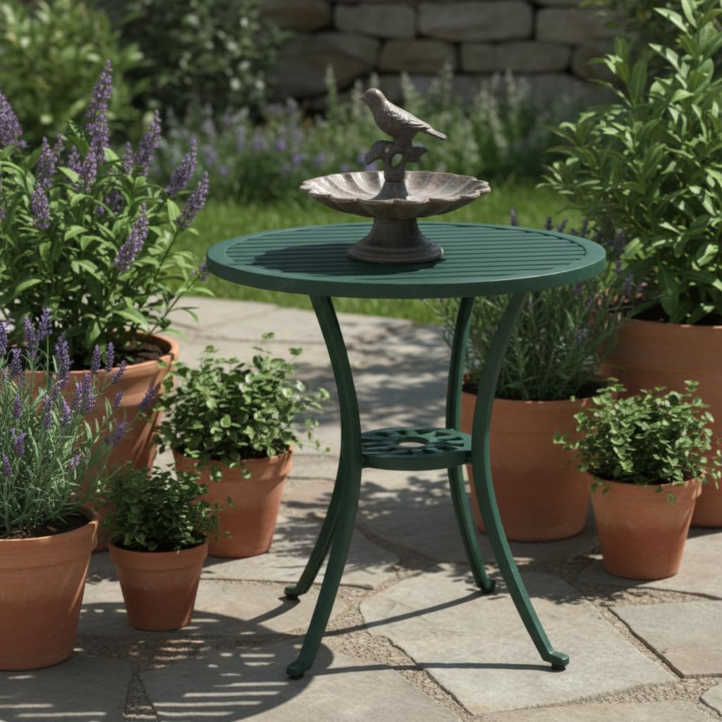 Comfy Hour 6 Inch Bird Bath Bowl, Mini Pedestal Garden Decor