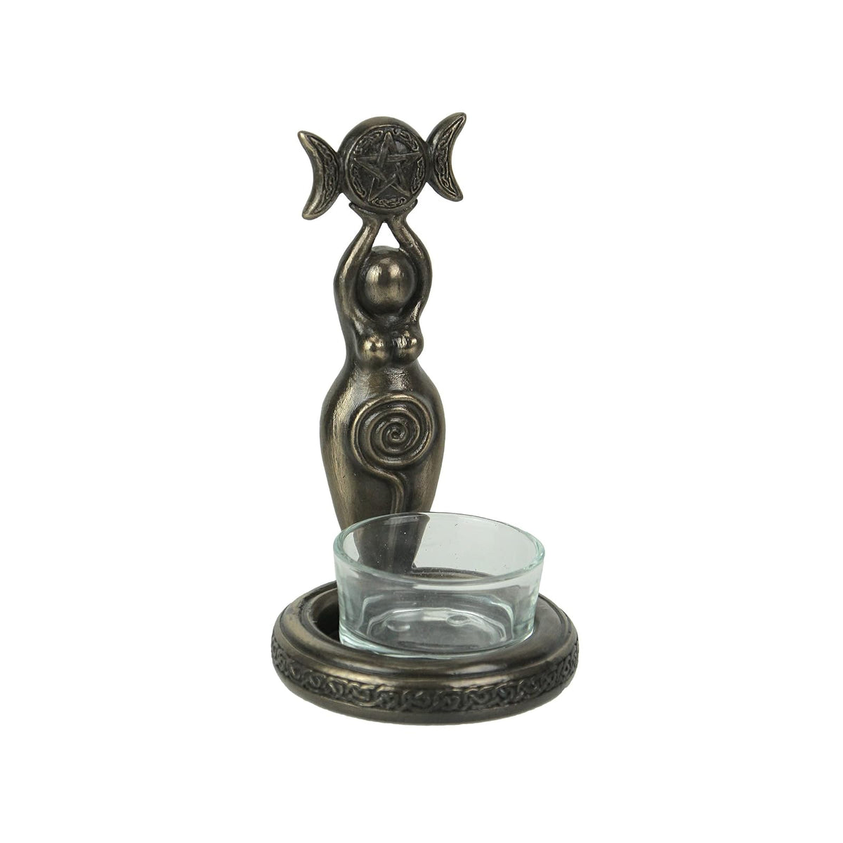 Veronese Design Candle Holder, 2 3/4" * 2 3/4" * 4 3/4", Bronze