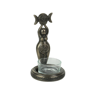 Veronese Design Candle Holder, 2 3/4" * 2 3/4" * 4 3/4", Bronze