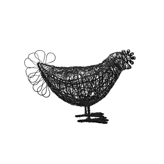 Foreside Home and Garden Figurine, 10.5 x 4.75 x 7", Black