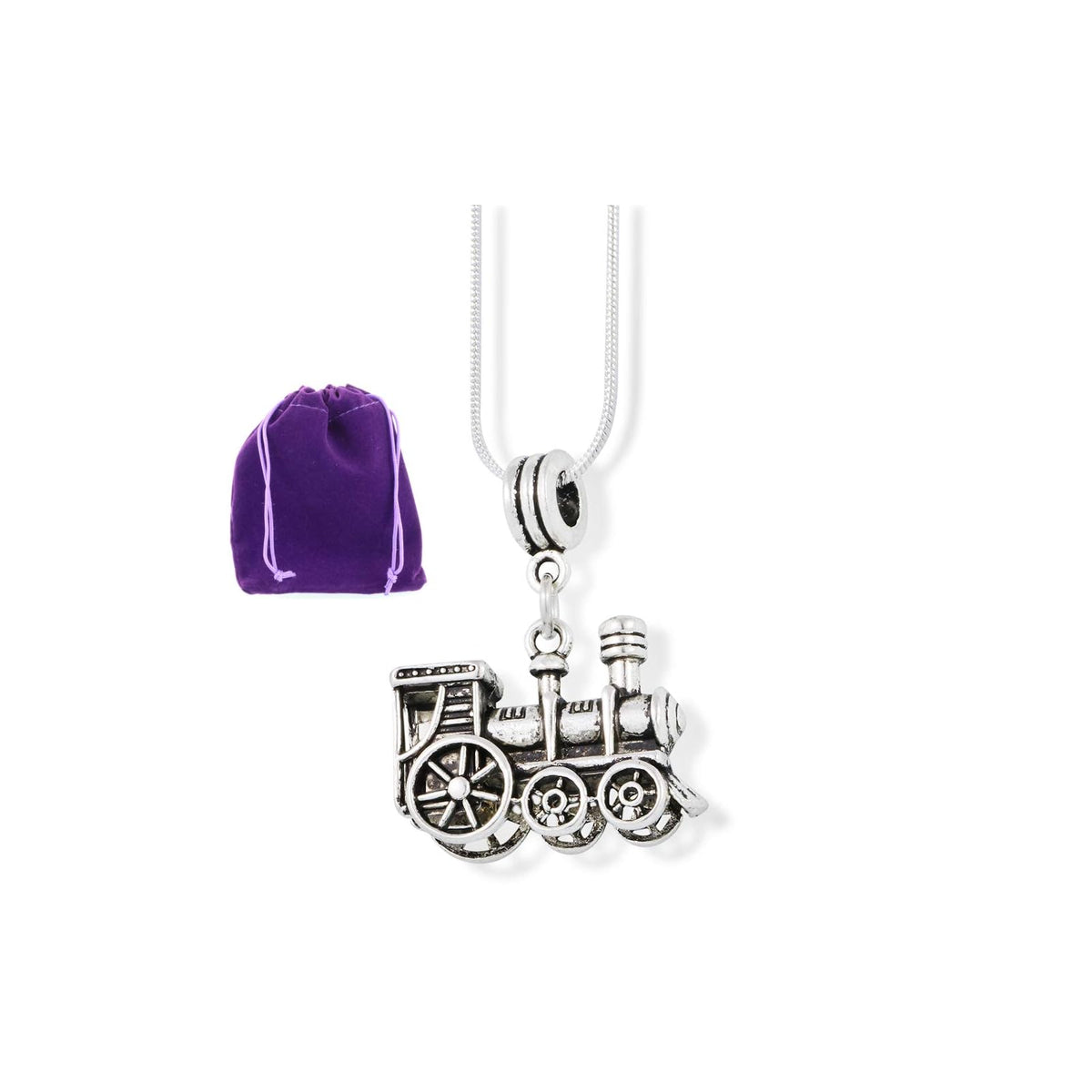 Dave The Bunny Necklace, 22 inch, Silver