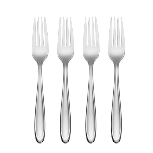 Lenox Cantera Dinner Forks, Set of 4, 0.55, Metallic
