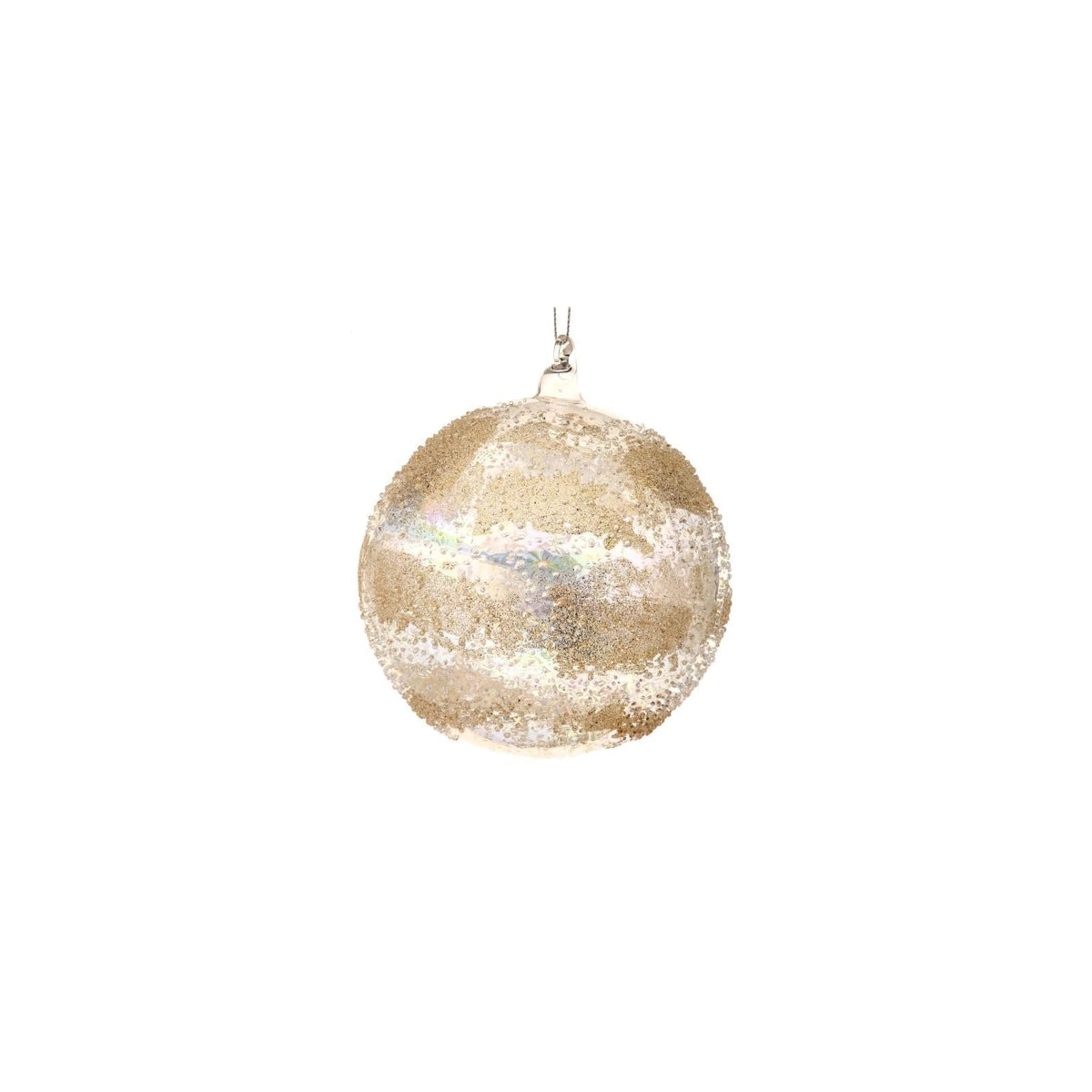 Regency International Hanging Ornament, 5-Inch, Clear Gold