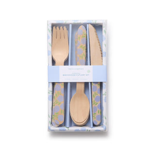 Two's Company Flatware, 6 inches, Hydrangea